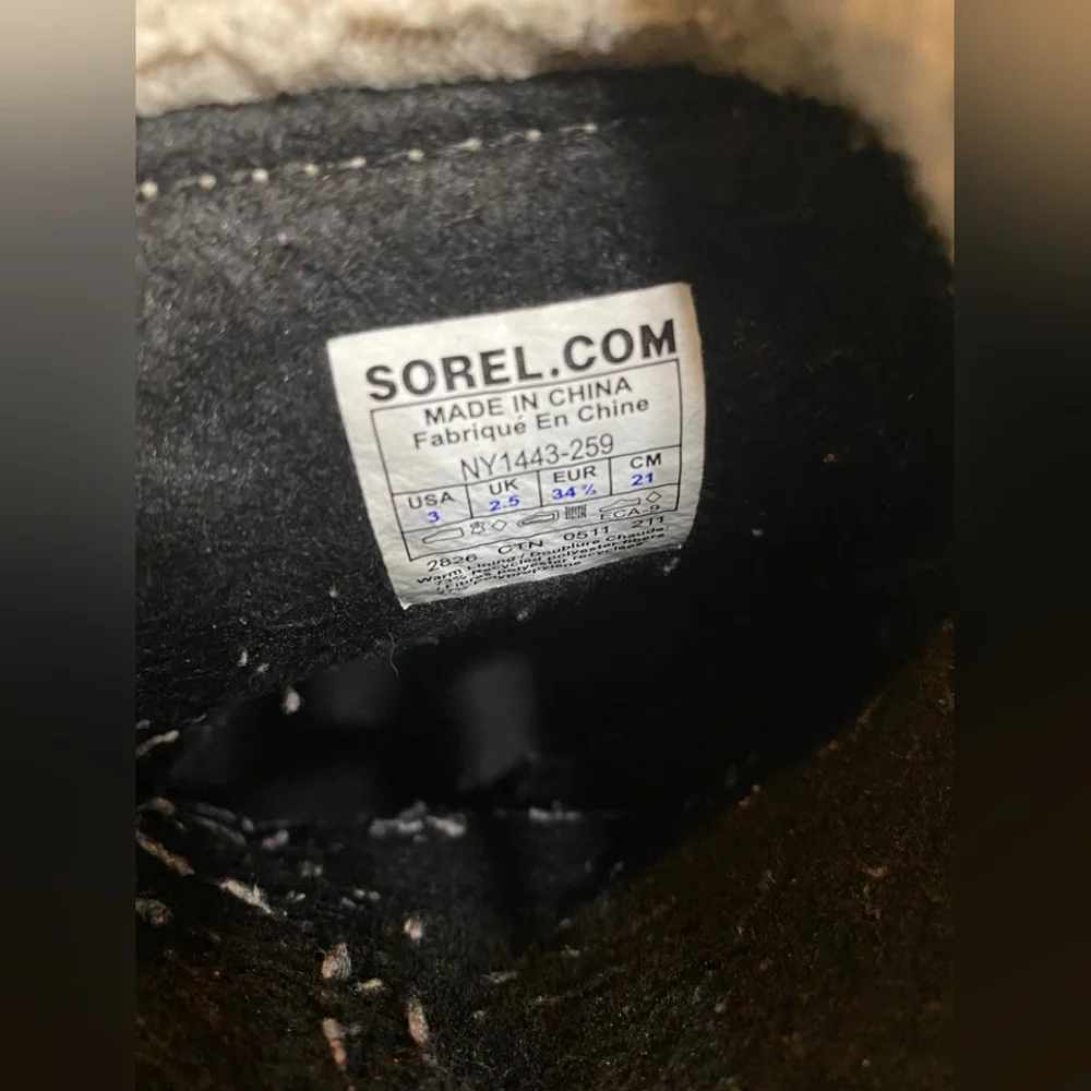 Sorel Tan Snow Boots size 3 unixes - Picture 8 of 10